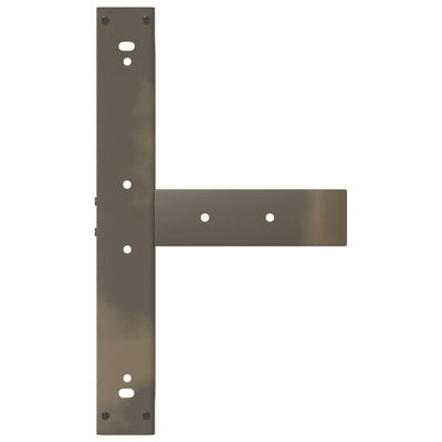 Baaripöydän jalat T-muotoiset 2 kpl 60x35x(100-101) cm teräs