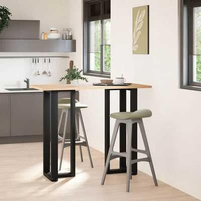 Baaripöydän jalat T-muotoiset 2 kpl 40x35x(110-111) cm teräs