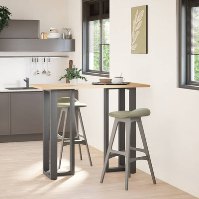 Baaripöydän jalat T-muotoiset 2 kpl 40x35x(110-111) cm teräs