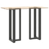 Baaripöydän jalat T-muotoiset 2 kpl 40x35x(110-111) cm teräs
