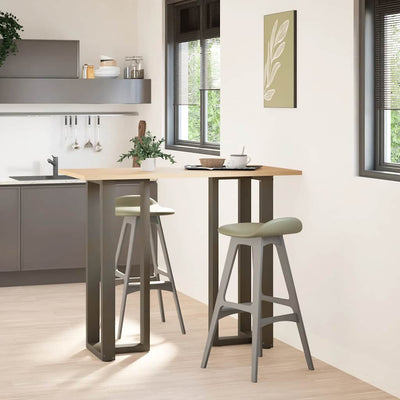 Baaripöydän jalat T-muotoiset 2 kpl 40x35x(110-111) cm teräs