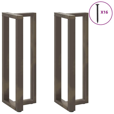 Baaripöydän jalat T-muotoiset 2 kpl 40x35x(110-111) cm teräs