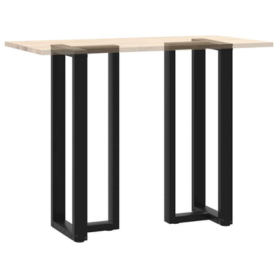 Baaripöydän jalat T-muotoiset 2 kpl 50x35x(110-111) cm teräs