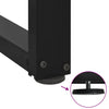 Baaripöydän jalat T-muotoiset 2 kpl 50x35x(110-111) cm teräs