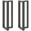 Baaripöydän jalat T-muotoiset 2 kpl 50x35x(110-111) cm teräs
