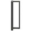 Baaripöydän jalat T-muotoiset 2 kpl 50x35x(110-111) cm teräs