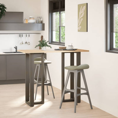 Baaripöydän jalat T-muotoiset 2 kpl 50x35x(110-111) cm teräs