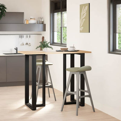 Baaripöydän jalat T-muotoiset 2 kpl 60x35x(110-111) cm teräs