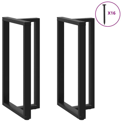 Baaripöydän jalat T-muotoiset 2 kpl 60x35x(110-111) cm teräs