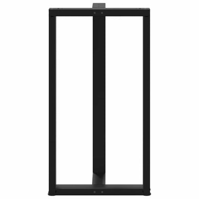 Baaripöydän jalat T-muotoiset 2 kpl 60x35x(110-111) cm teräs
