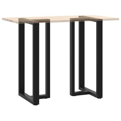 Baaripöydän jalat T-muotoiset 2 kpl 60x35x(110-111) cm teräs