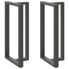 Baaripöydän jalat T-muotoiset 2 kpl 60x35x(110-111) cm teräs