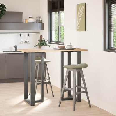 Baaripöydän jalat T-muotoiset 2 kpl 60x35x(110-111) cm teräs