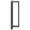 Baaripöydän jalat T-muotoiset 2 kpl 60x35x(110-111) cm teräs