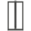 Baaripöydän jalat T-muotoiset 2 kpl 60x35x(110-111) cm teräs