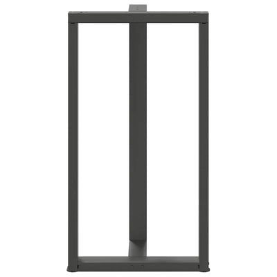Baaripöydän jalat T-muotoiset 2 kpl 60x35x(110-111) cm teräs