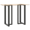 Baaripöydän jalat T-muotoiset 2 kpl 60x35x(110-111) cm teräs