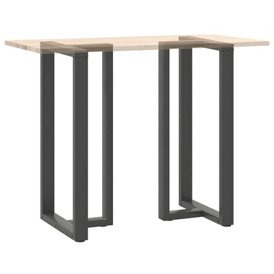 Baaripöydän jalat T-muotoiset 2 kpl 60x35x(110-111) cm teräs