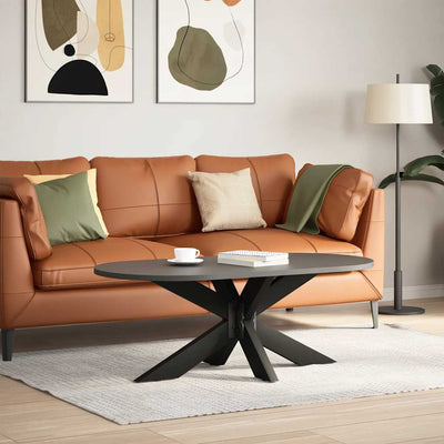 sohvapöydän jalka Hämähäkin muotoinen musta 98x58x(42-43) cm