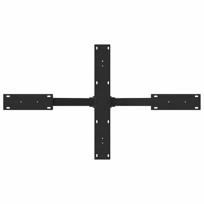 sohvapöydän jalka Hämähäkin muotoinen musta 98x58x(42-43) cm