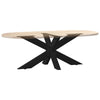 sohvapöydän jalka Hämähäkin muotoinen musta 98x58x(42-43) cm