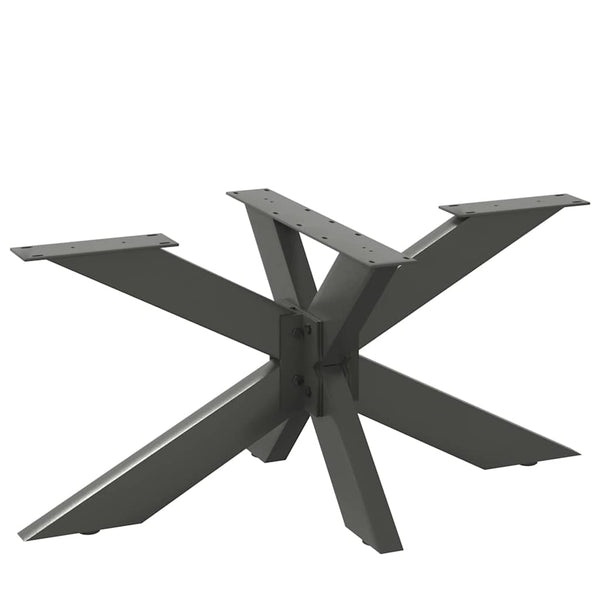 Sohvapöydän jalka hämähäkinmuotoinen antrasiitti 98x58x(42-43) cm teräs