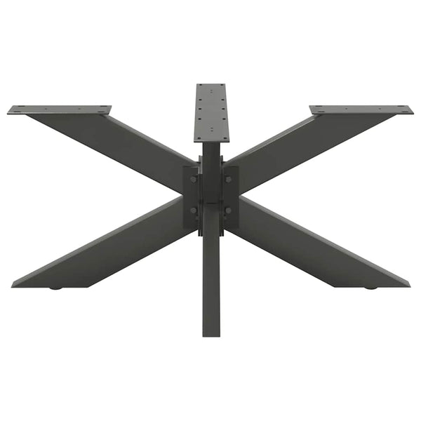 Sohvapöydän jalka hämähäkinmuotoinen antrasiitti 98x58x(42-43) cm teräs