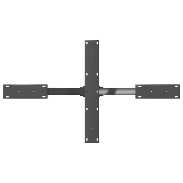 Sohvapöydän jalka hämähäkinmuotoinen antrasiitti 98x58x(42-43) cm teräs