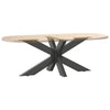 Sohvapöydän jalka hämähäkinmuotoinen antrasiitti 98x58x(42-43) cm teräs