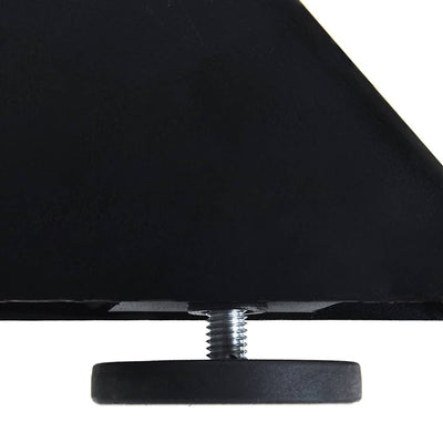 ruokapöydän jalka hämähäkin muoto musta 120x68x(72-73) cm teräs