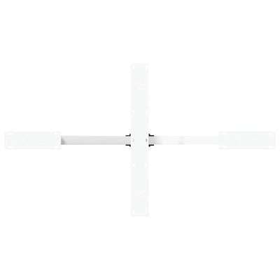 Valkoinen ruokapöydän jalka hämähäkin muoto Iosephina 120x68x(72-73)cm