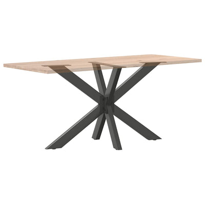 ruokapöydän jalka hämähäkin muoto antrasiitti 120x68x(72-73) cm