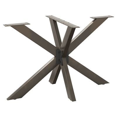 ruokapöydän jalka, hämähäkin muoto, 120x68x(72-73) cm, teräs