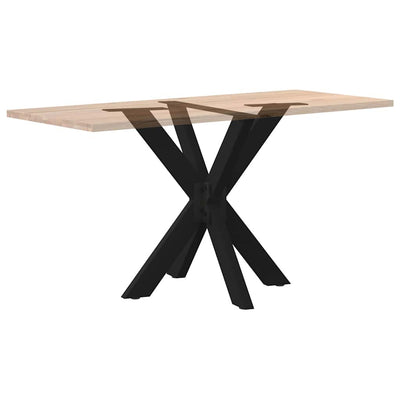 ruokapöydän jalka hämähäkin muoto musta 85x85x(72-73) cm teräs