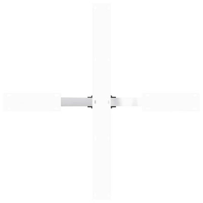 Valkoinen ruokapöydän jalka hämähäkin muoto Iosephina 85x85x(72-73)cm