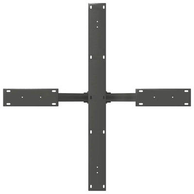 Antrasiitti ruokapöydän jalka Iosephina 85x85x(72-73)cm (hämähäkin muoto)