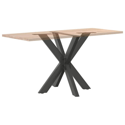 ruokapöydän jalka hämähäkin muoto antrasiitti 85x85x(72-73) cm