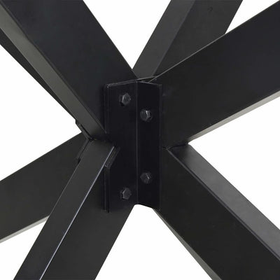 Antrasiitti ruokapöydän jalka Iosephina 85x85x(72-73)cm (hämähäkin muoto)