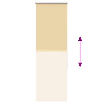 Beige rullaverho blackout Lutia 40x150cm (kankaan leveys 35,7 cm)