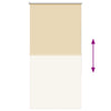Beige rullaverho blackout Lutia 75x150cm (kankaan leveys 70,7 cm)