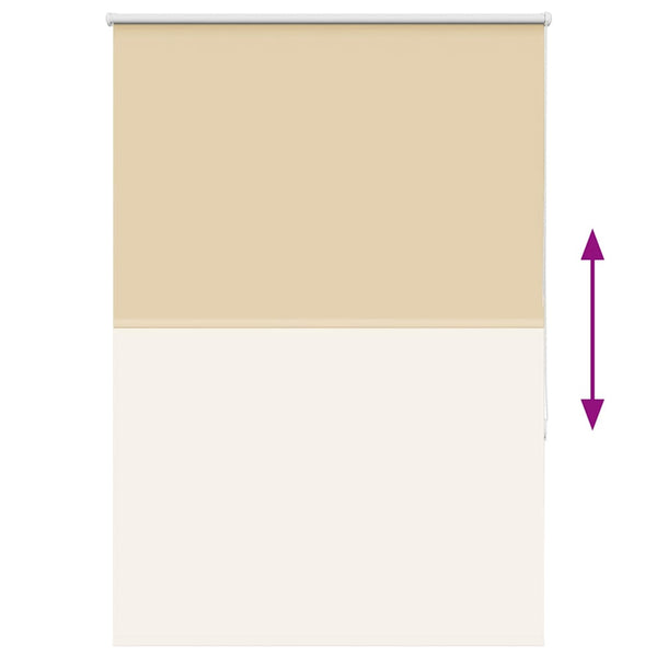 Beige rullakaihdin blackout Lutia 90x175cm (kankaan leveys 85,7 cm)