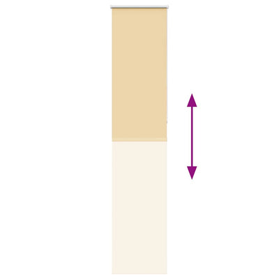 Beige rullaverho blackout Lutia 60x210cm (kankaan leveys 55,7 cm)