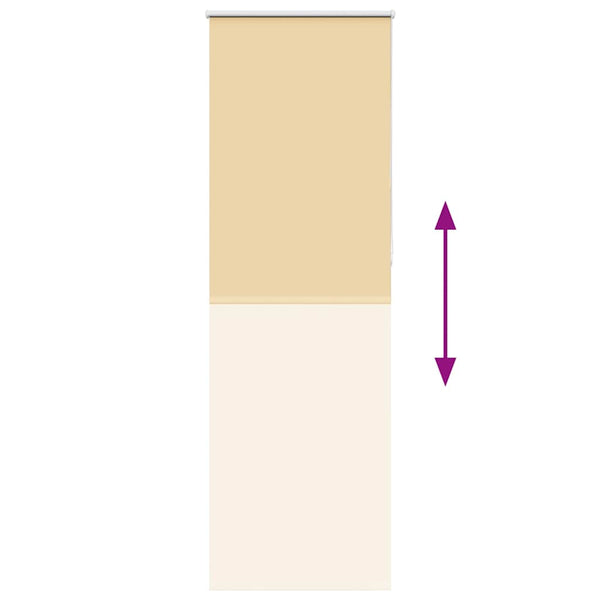 Rullaverho pimentävä beige 65x210 cm kangas leveys 60,7 cm polyesteri