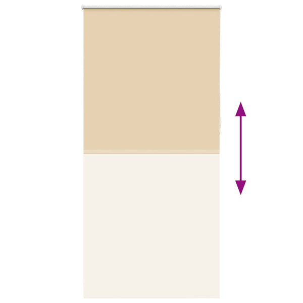 Beige rullakaihdin blackout Lutia 110x210cm (kankaan leveys 105,7 cm)