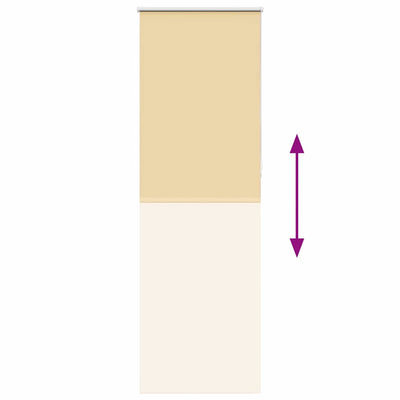 Beige rullaverho blackout Lutia 80x230cm (kankaan leveys 75,7 cm)