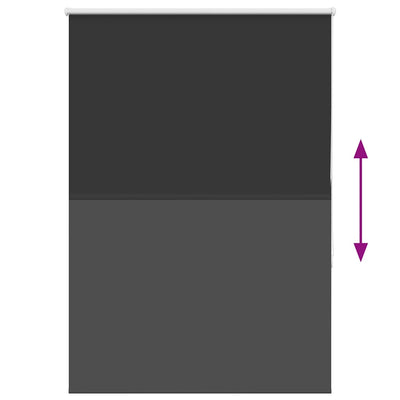 Musta rullaverho blackout Lutia 100x130cm (kankaan leveys 95,7 cm)