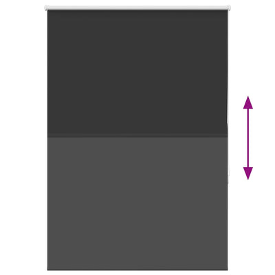 Musta rullaverho blackout Lutia 105x130cm (kankaan leveys 100,7 cm)