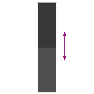 Musta rullaverho blackout Lutia 55x210cm (kankaan leveys 50,7 cm)