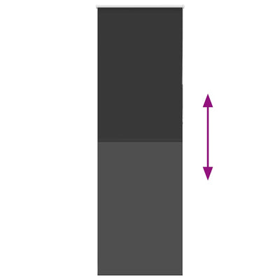 Musta rullaverho blackout Lutia 75x210cm (kankaan leveys 70,7 cm)