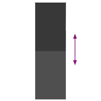 Musta rullaverho blackout Lutia 85x210cm (kankaan leveys 80,7 cm)